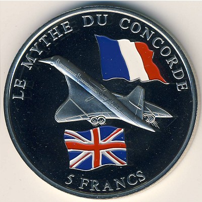 Congo Democratic Repablic, 5 francs, 2003