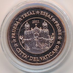 Vatican City., 1 euro cent, 2011