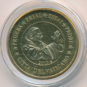 Ватикан., 10 евроцентов (2010 г.)