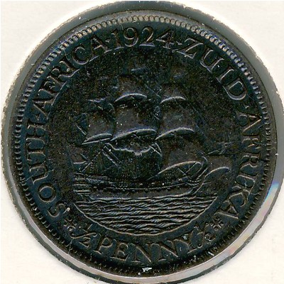 South Africa, 1/2 penny, 1923–1926