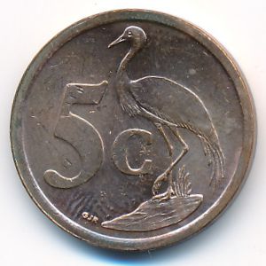 South Africa, 5 cents, 2006