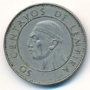 Гондурас, 50 сентаво (1978–1990 г.)