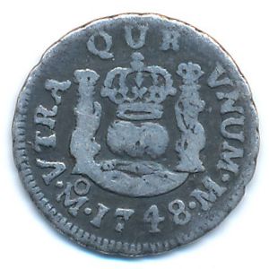 Мексика, 1/2 реала (1747–1757 г.)