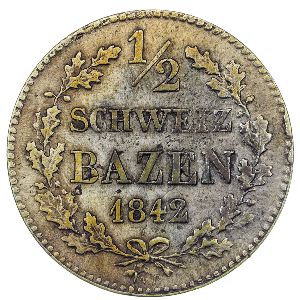 Graubunden, 1/2 batzen, 1836–1842