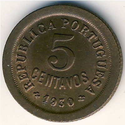 Cape Verde, 5 centavos, 1930