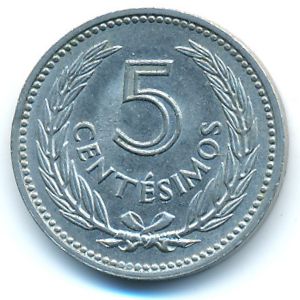 Uruguay, 5 centesimos, 1953
