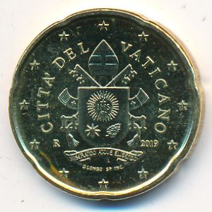Vatican City, 20 euro cent, 2017–2021