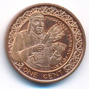 Индейская резервация Санта-Изабел., 1 цент (2012 г.)