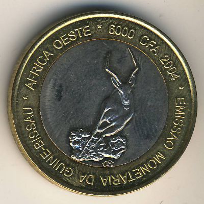 Guinea-Bissau., 6000 francs CFA, 2004