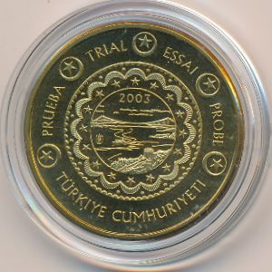 Turkey., 50 euro cent, 2003