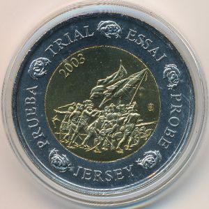 Jersey., 2 euro, 2003