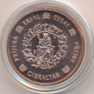 Gibraltar., 5 euro cent, 2003