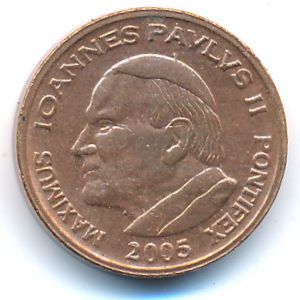 Vatican City., 2 euro cent, 2005