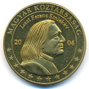 Hungary., 5 euro, 2004