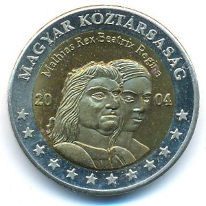 Hungary., 2 euro, 2004