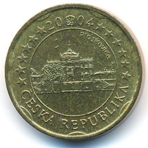 Czech., 20 euro cent, 2004