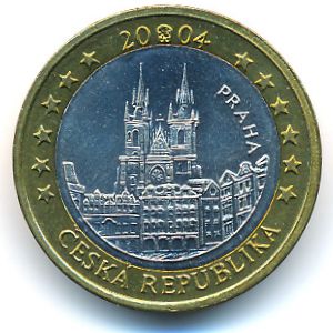 Чехия., 1 евро (2004 г.)