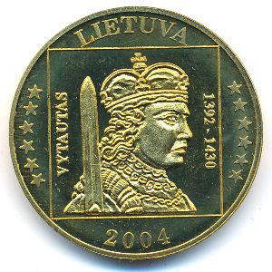 Литва., 5 евро (2004 г.)