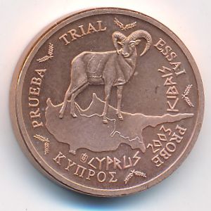 Cyprus., 1 euro cent, 2003