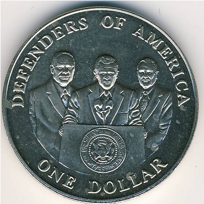 Mariana Islands., 1 dollar, 2004