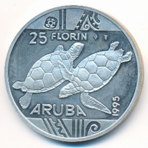 Aruba, 25 florin, 1995