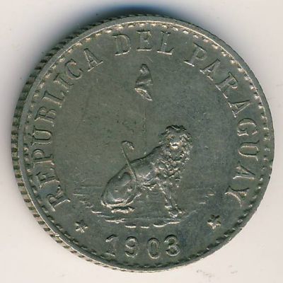 Paraguay, 20 centavos, 1900–1903