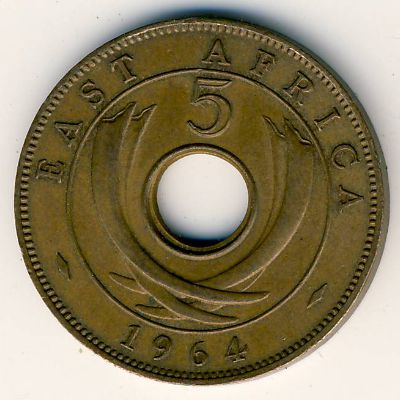 East Africa, 5 cents, 1964