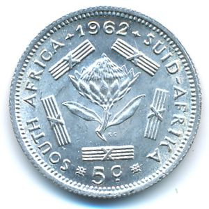 ЮАР, 5 центов (1961–1964 г.)