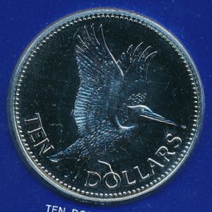 Barbados, 10 dollars, 1983