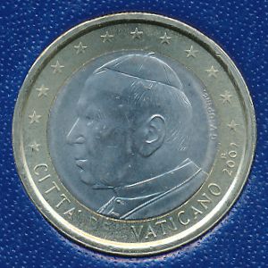 Vatican City, 1 euro, 2002–2005