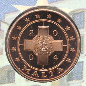 Мальта., 5 евроцентов (2004 г.)