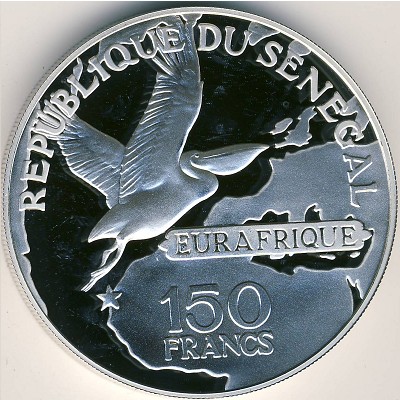 Senegal, 150 francs, 1975