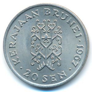 Brunei, 20 sen, 1967