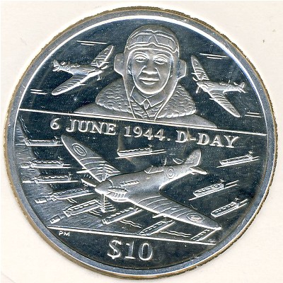 Virgin Islands, 10 dollars, 2004