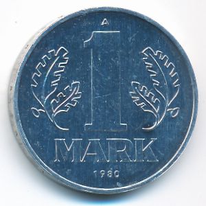 German Democratic Republic, 1 mark, 1973–1990
