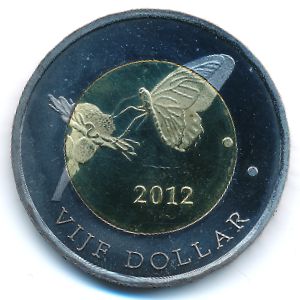 Остров Бонайре., 5 долларов (2012 г.)