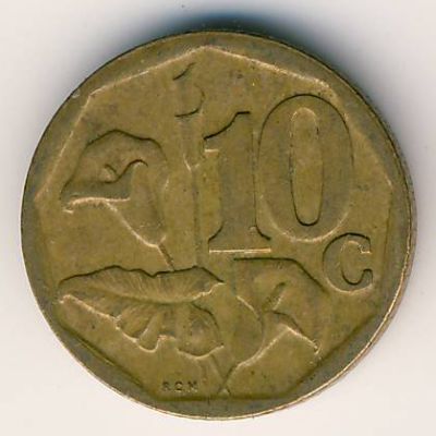 ЮАР, 10 центов (2004 г.)