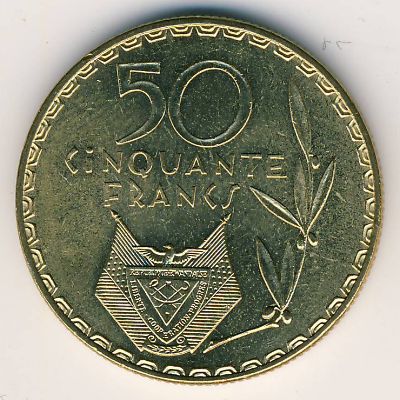 Rwanda, 50 francs, 1977