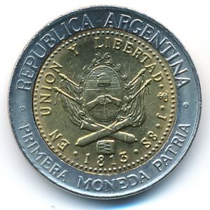 Аргентина, 1 песо (1994–2016 г.)