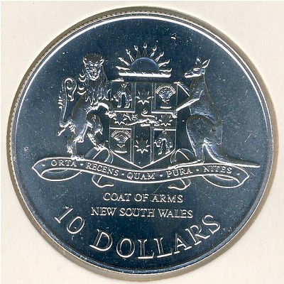 Australia, 10 dollars, 1987