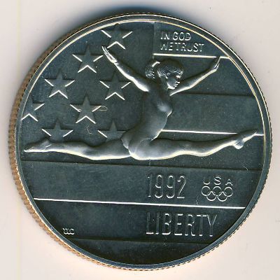 USA, 1/2 dollar, 1992
