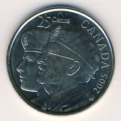 Canada, 25 cents, 2005