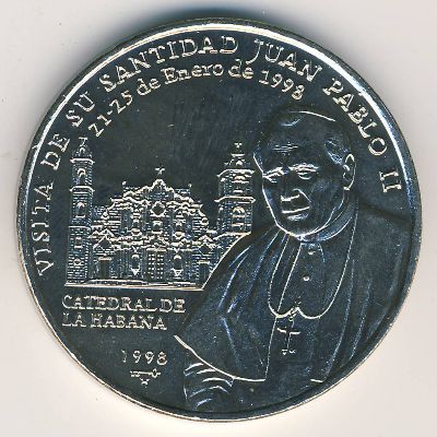 Cuba, 1 peso, 1998