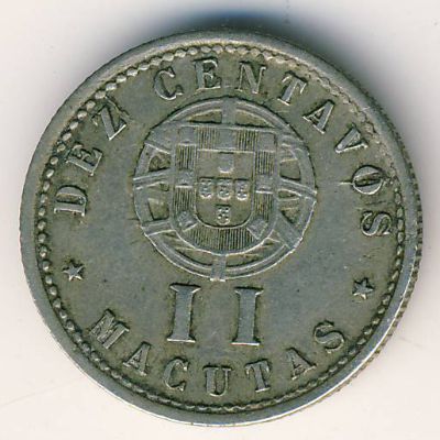 Angola, 10 centavos, 1927–1928