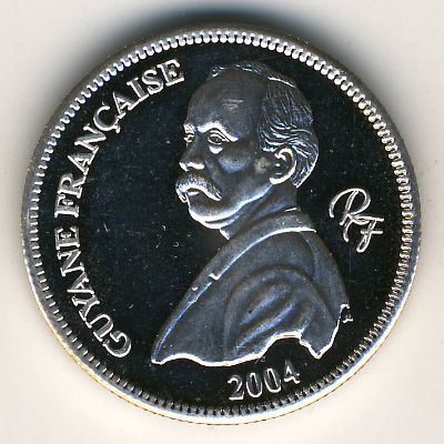 French Guiana., 1/4 euro, 2004