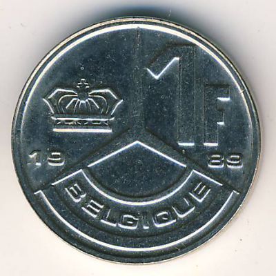 Бельгия, 1 франк (1989–1993 г.)