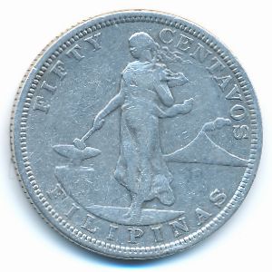 Philippines, 50 centavos, 1903–1906