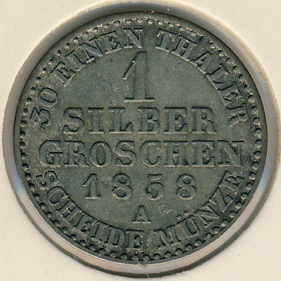 Schwarzburg-Sonderhausen, 1 groschen, 1846–1870