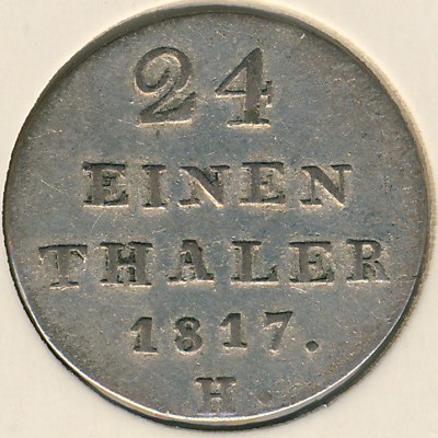 Hannover, 1/24 thaler, 1817–1818
