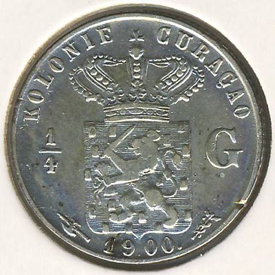 Curacao, 1/4 gulden, 1900